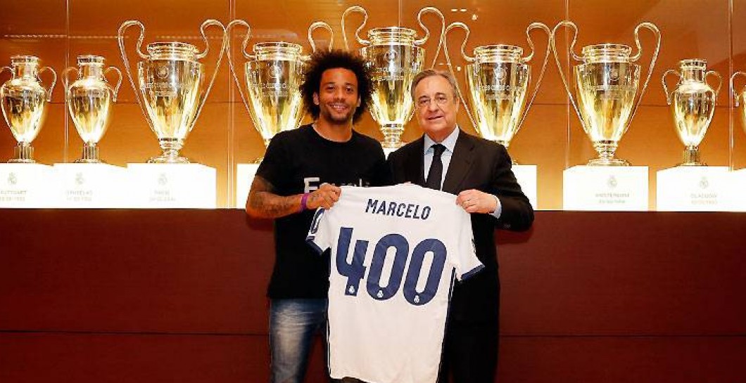 Marcelo, homenaje, 400 partidos