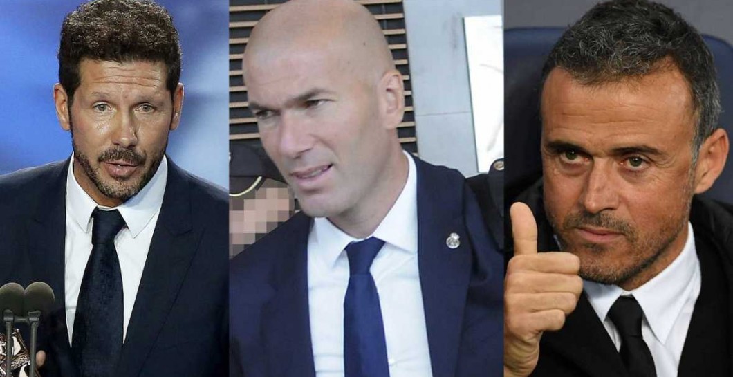 Zidane, Simeone y Luis Enrique