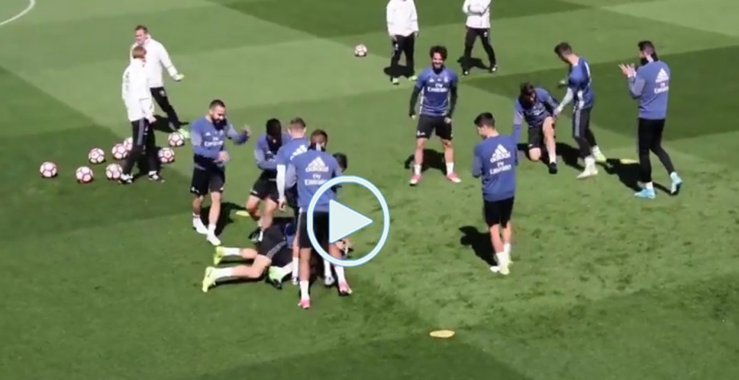 Video, entrenamiento, Real Madrid