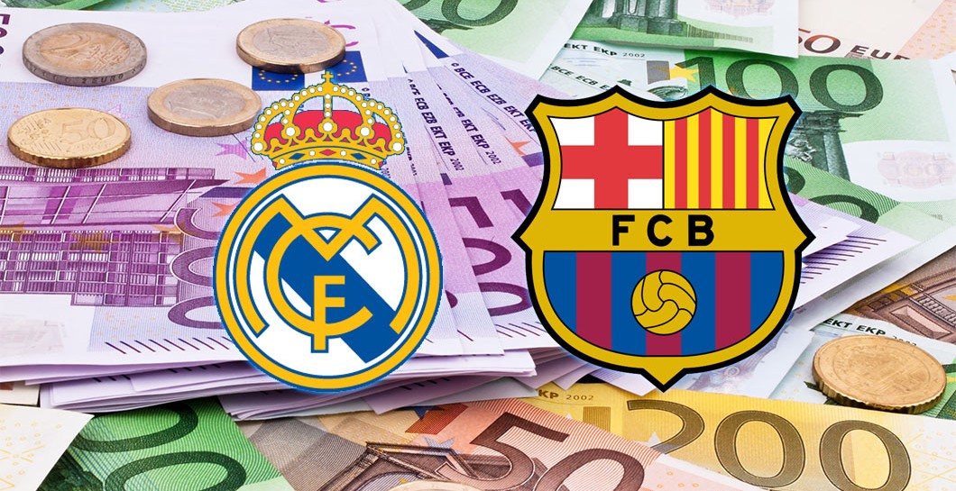 Real Madrid, Barcelona, Escudos, Euros