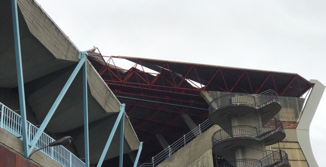 Así está la cubierta del estadio de Balaídos