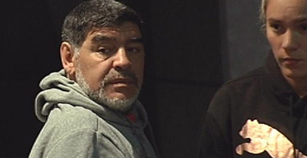 Maradona y su pareja