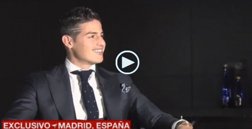 James Rodríguez en su entrevista para Gol Caracol