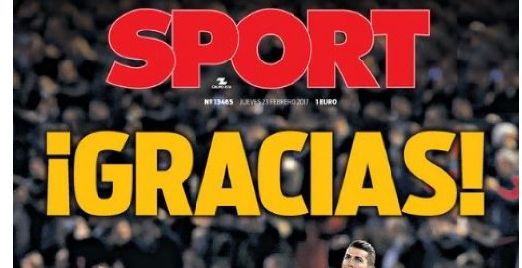 Sport, portada, 23 de febrero 2017