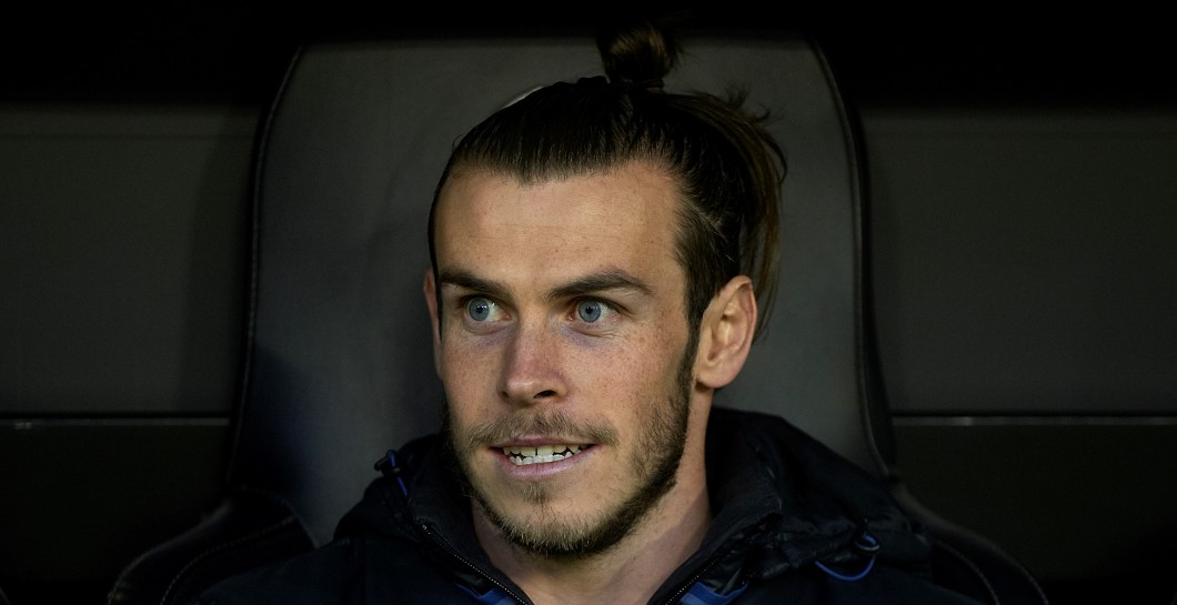 Bale en el banquillo de Mestalla