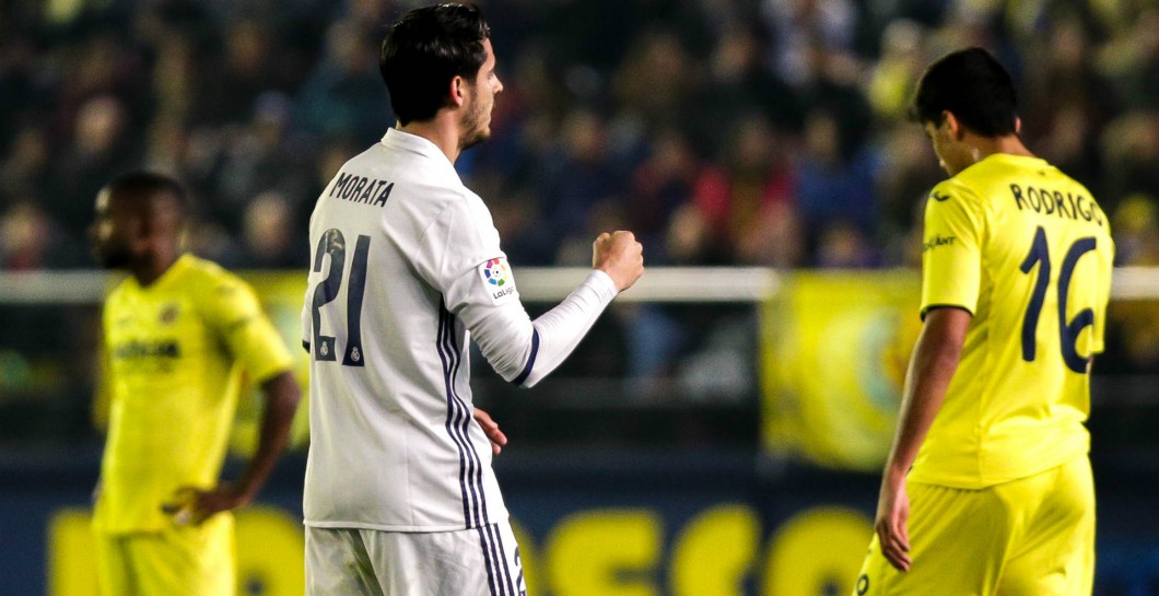 Morata celebró así su gol al Villarreal