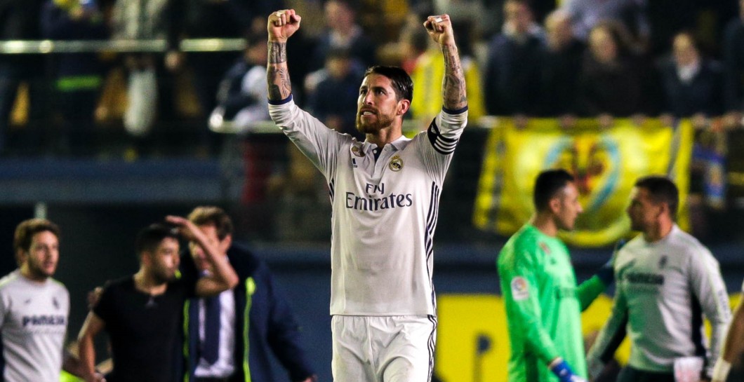 Ramos celebra la victoria contra el Villarreal