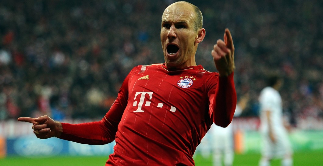 Robben celebra un gol con el Bayern de Múnich