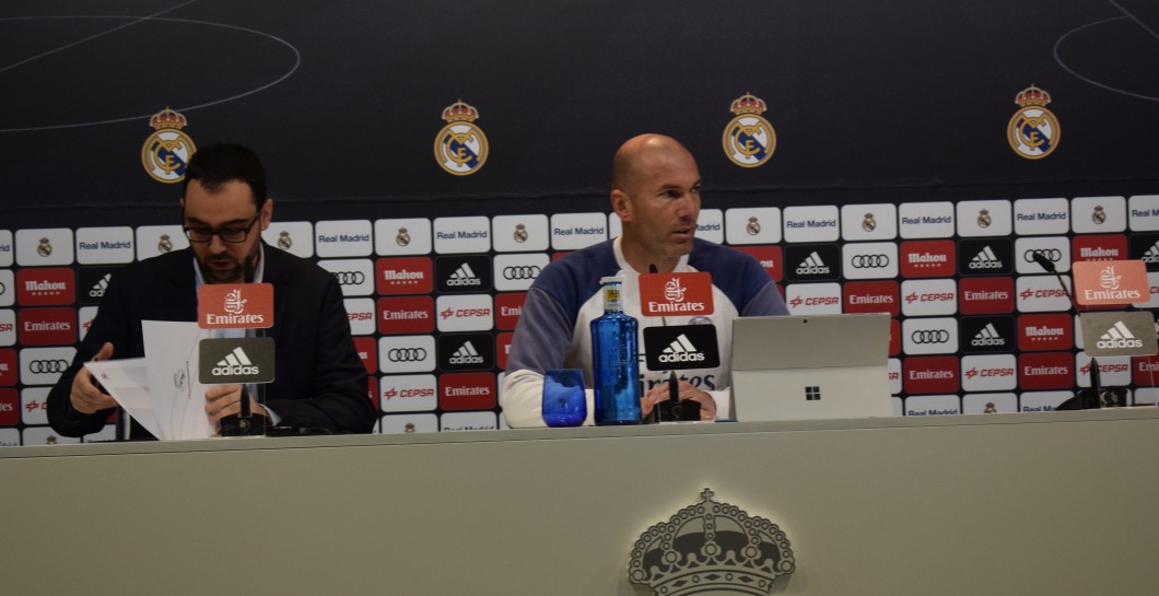Zidane sala de prensa