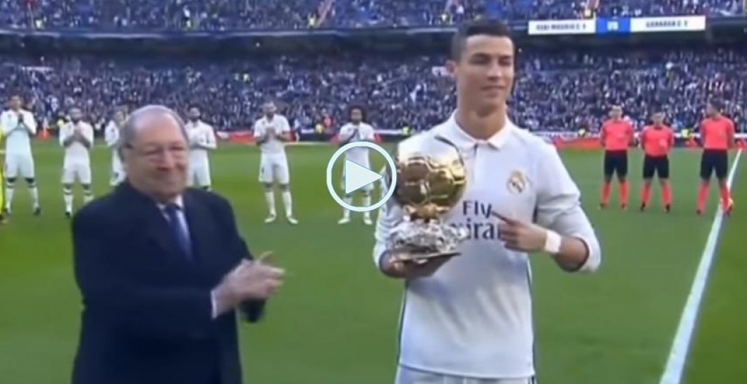 El homenaje del madridismo a Cristiano Ronaldo