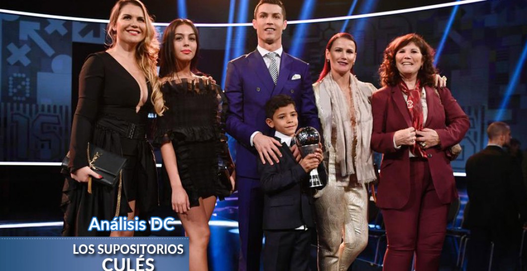 Cristiano y su familia en la gala 'The Best'