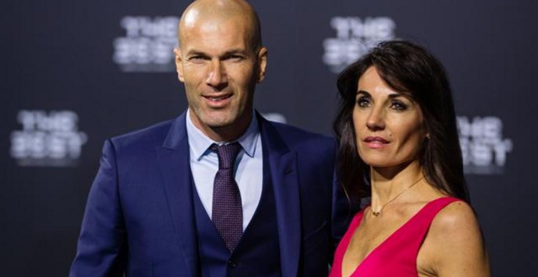 Zidane y su mujer en la gala de 'The Best'