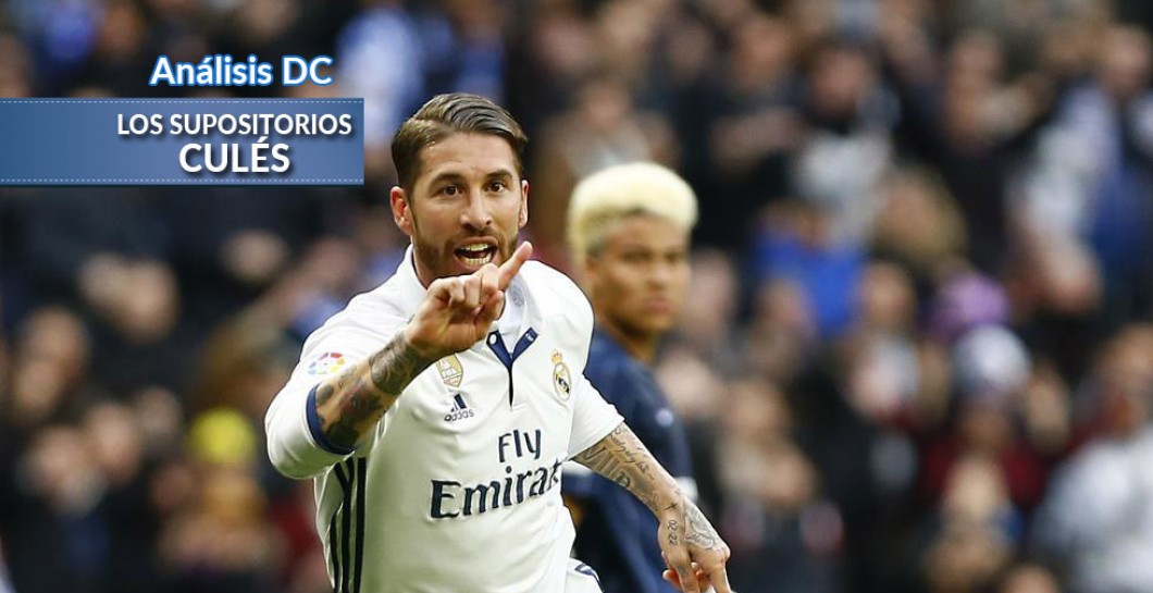 Ramos celebra uno de sus tantos al Málaga
