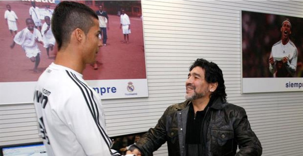 Cristiano Ronaldo, Diego Armando Maradona
