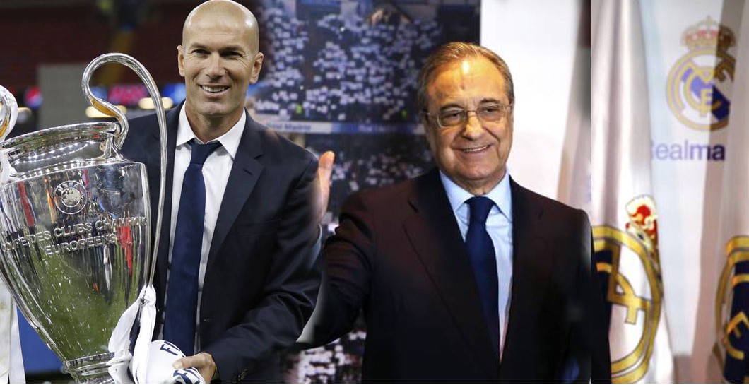 Montaje de Zinedine Zidane y Florentino Pérez