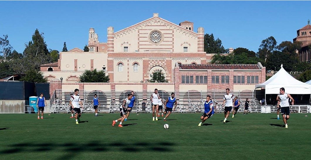 Real Madrid, entrenamiento, Los Ángeles
