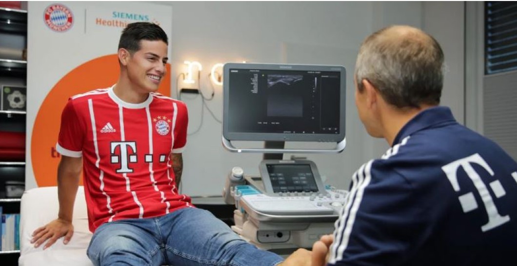 James Rodríguez reconocimiento médico con el Bayern