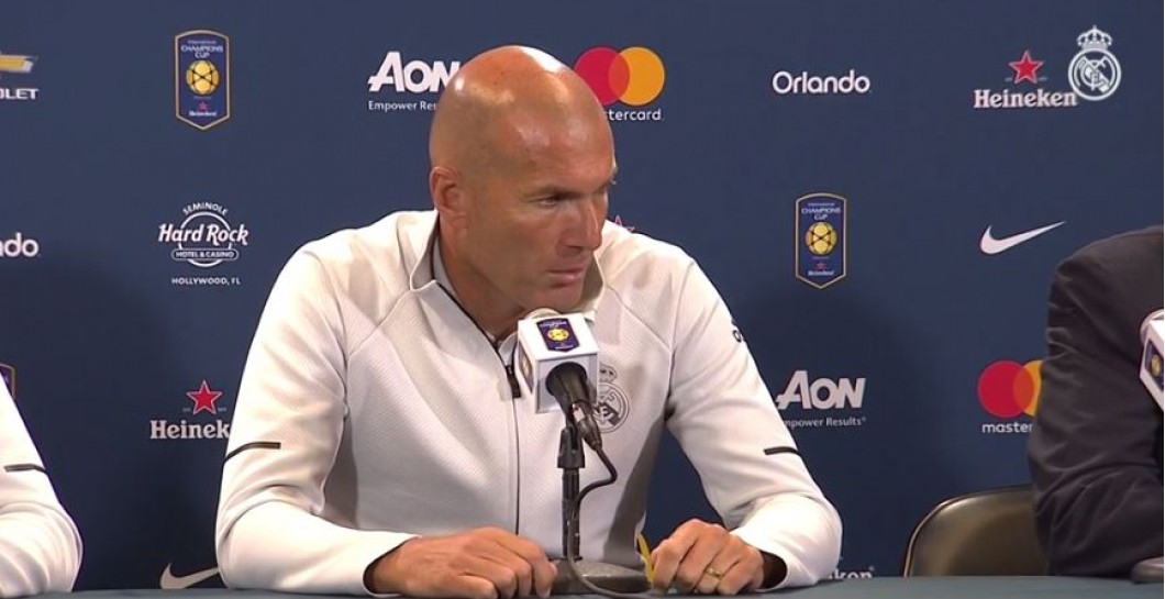 Zidane rueda de prensa Internacional Champions Cup