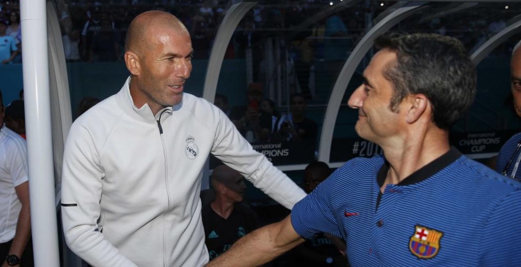 Zidane, Valverde, saludo