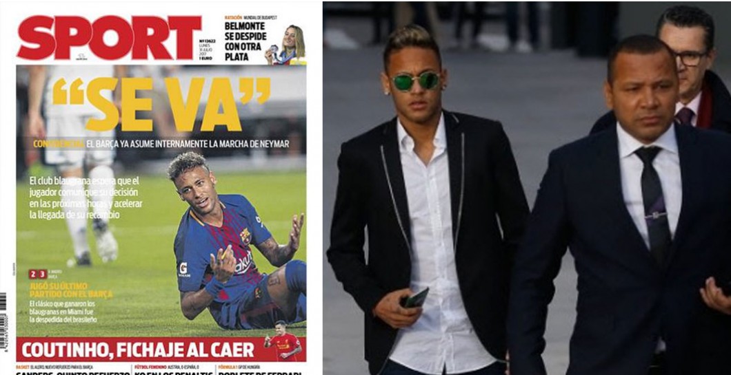 Montaje Neymar se va y padre