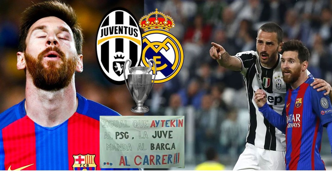 Montaje de Messi y Juventus de Turín