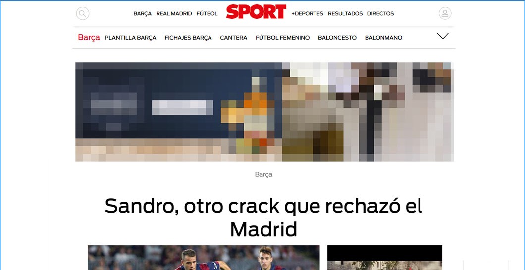 Sport, Sandro, Real Madrid
