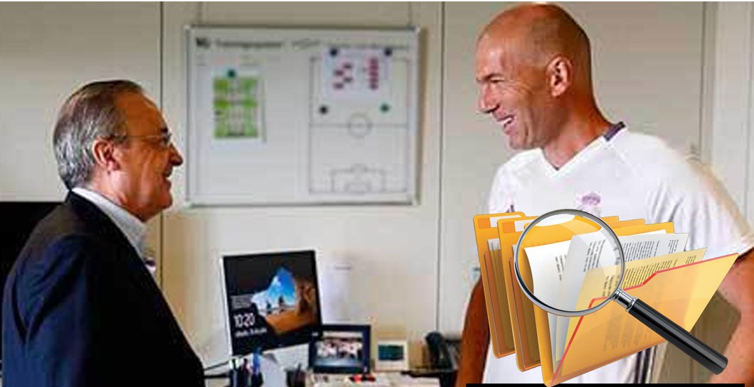Montaje Zidane y Florentino informes