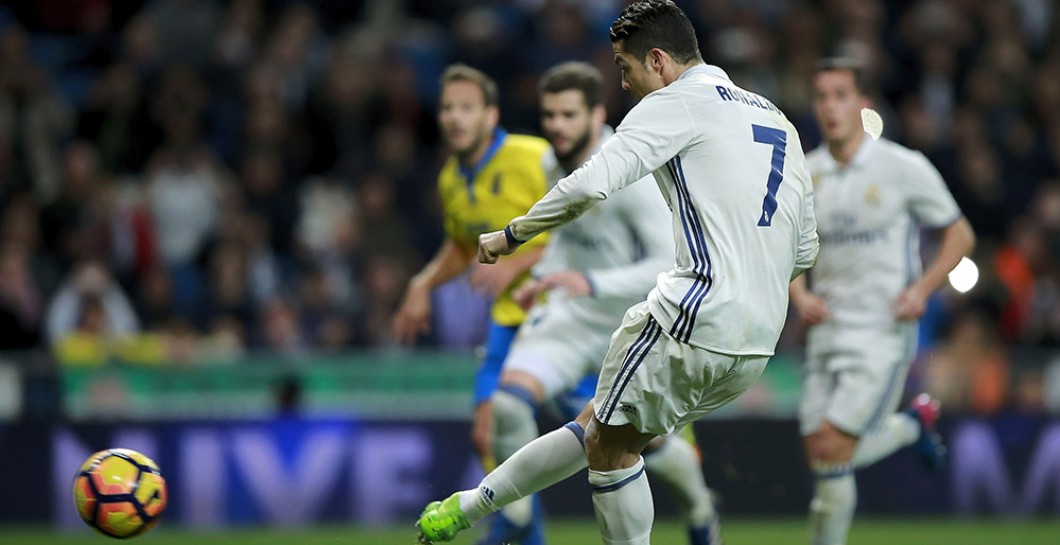 Cristiano Ronaldo marcó de penalti ante Las Palmas