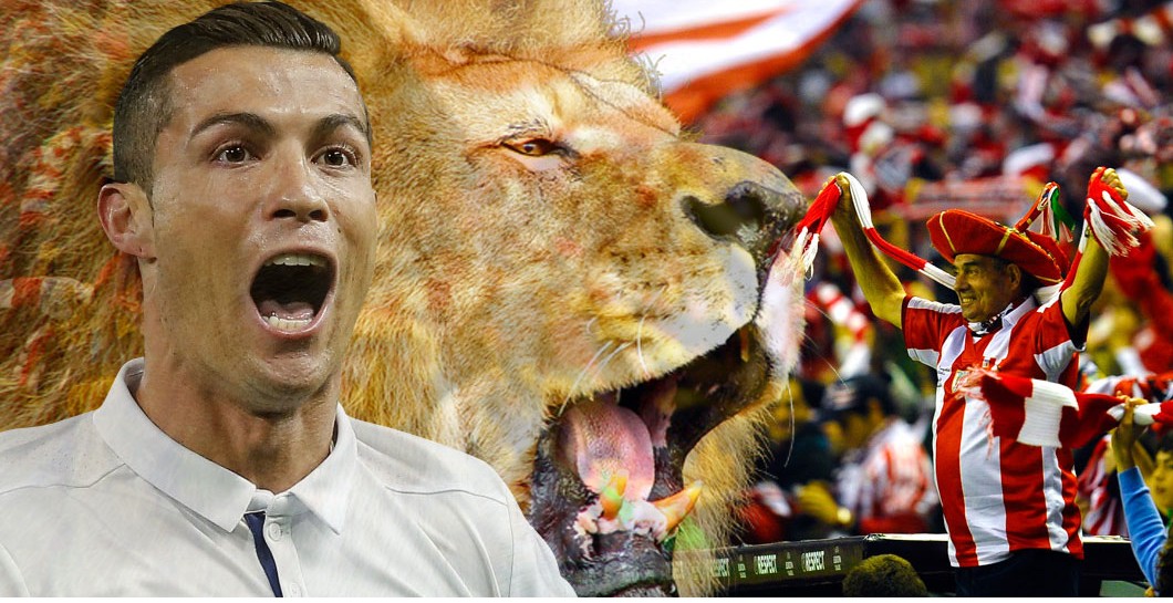 Cristiano Ronaldo montaje león Athletic Club