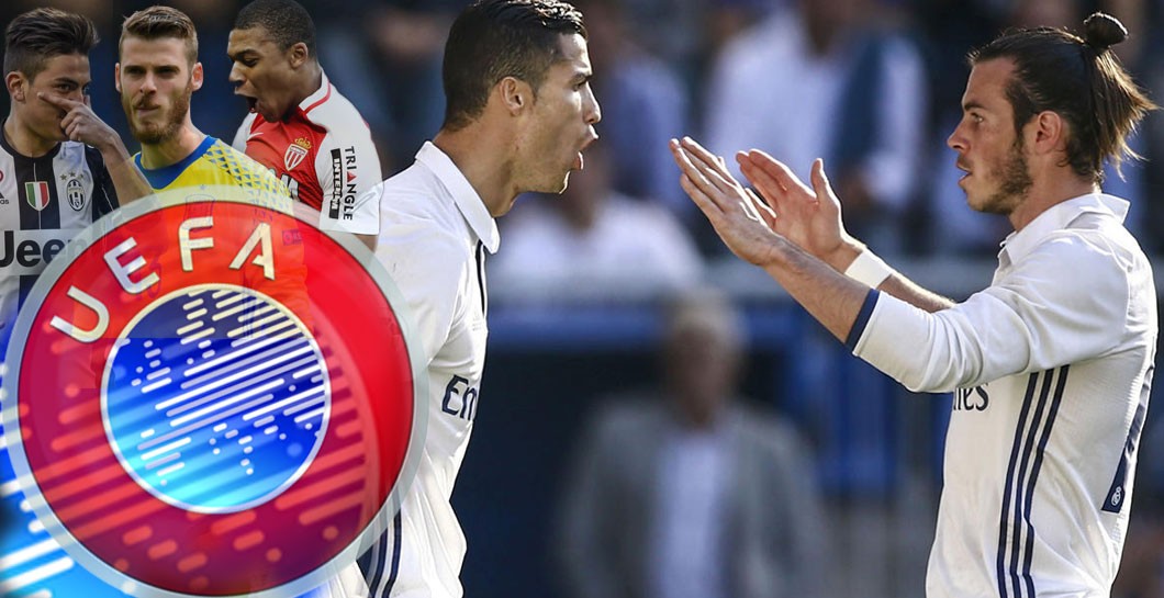 Montaje UEFA, fichajes y Real Madrid, Cristiano Ronaldo y Bale