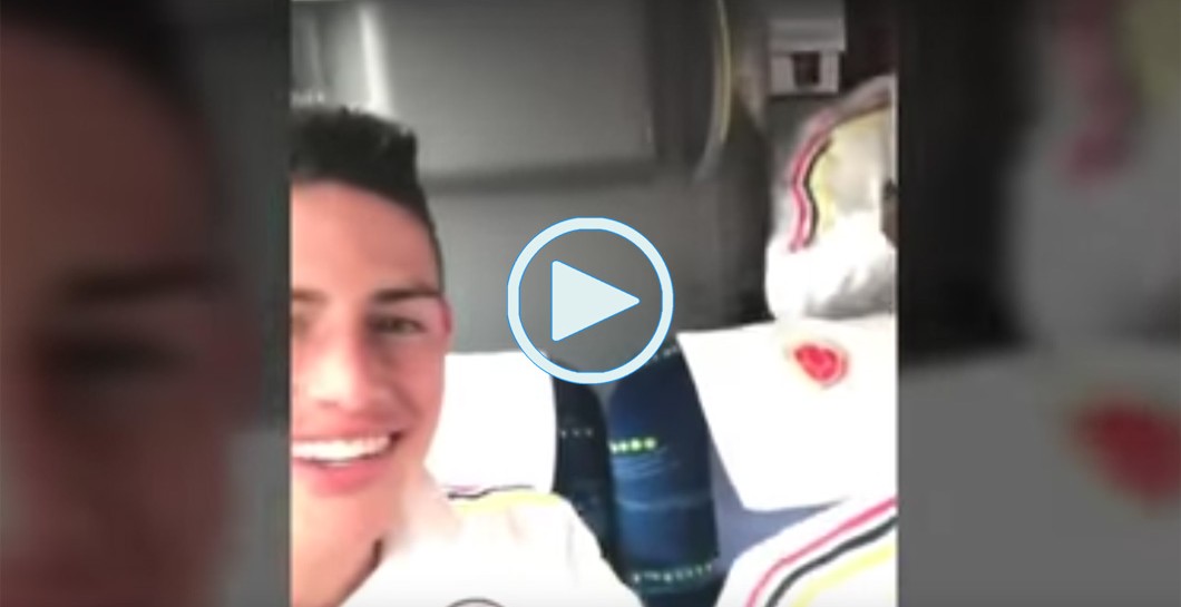 James Rodríguez, autobús, Colombia, video