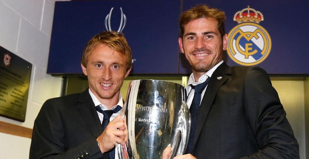 Luka Modric, Iker Casillas, Supercopa de Europa, 2014