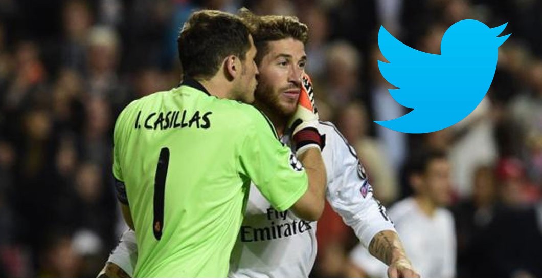 Iker Casillas y Sergio Ramos redes sociales