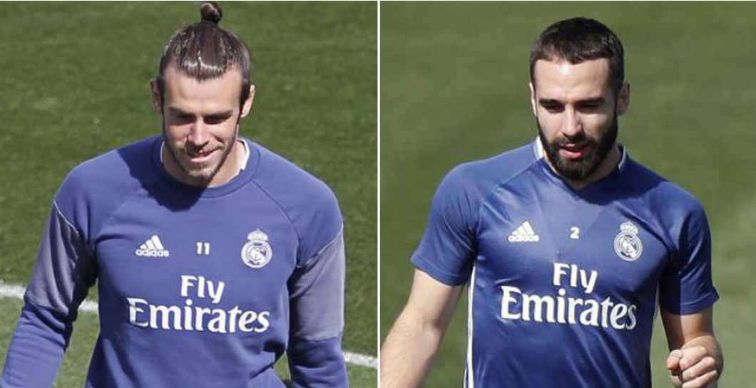 Bale, Carvajal, entrenamiento