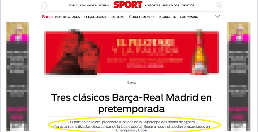 Caverna, Prepotencia, Diario Sport