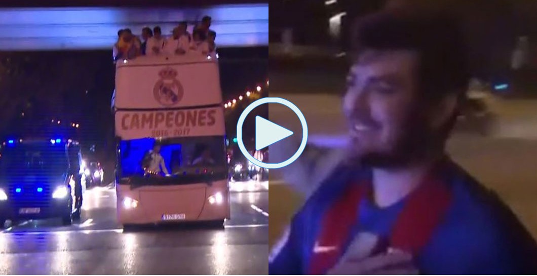 Autobus Real Madrid y culé