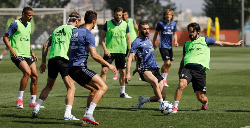 Real Madrid entrenamiento Champions League
