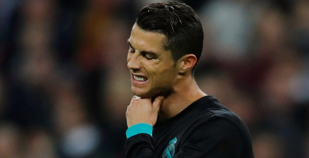 Cristiano Ronaldo se lamenta en Wembley