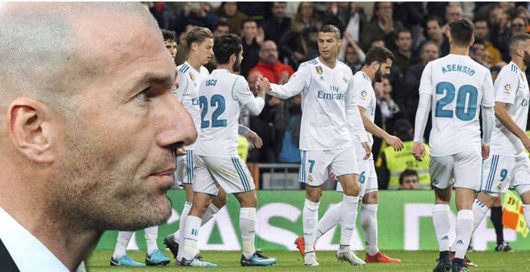 Montaje Zidane y gol del Real Madrid