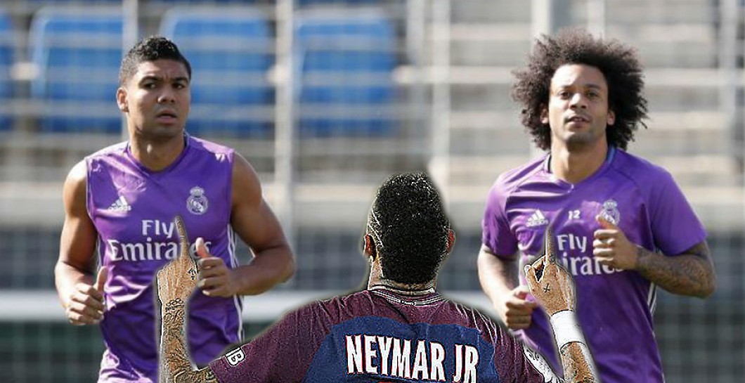 Neymar, Casemiro y Marcelo