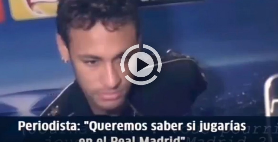Neymar Jr. se enfadó cuando le preguntaron por el Real Madrid