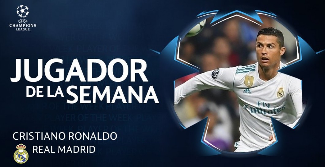 Cristiano ha sido nombrado jugador de la semana en la Champions League