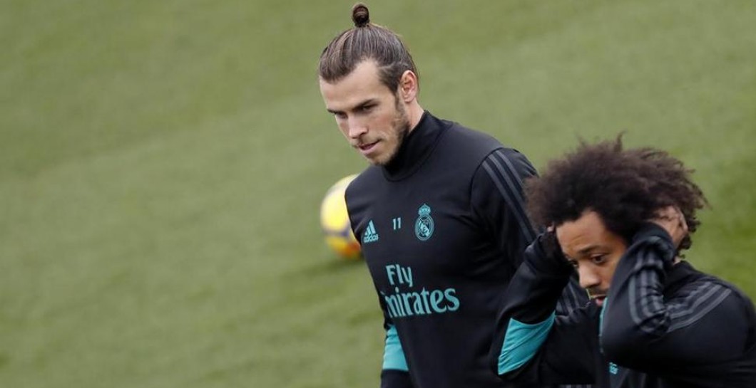 Bale en un entrenamiento reciente con el Real Madrid
