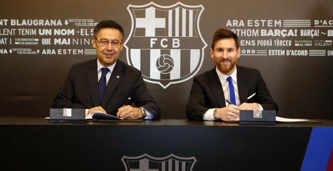 Messi ya ha renovado su contrato con el Barcelona