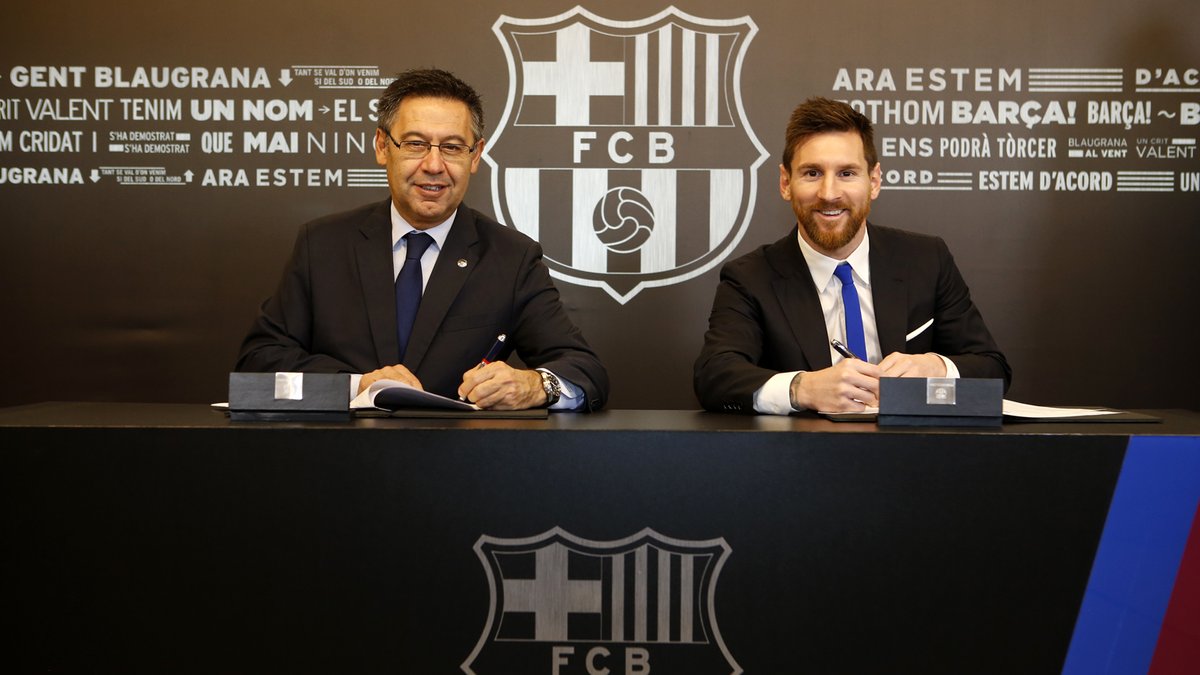Messi ya ha renovado su contrato con el Barcelona