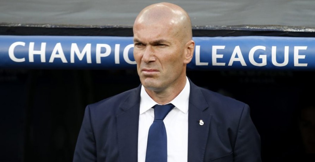 Zidane y cartel Champions