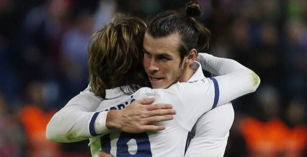 Modric, Bale, Real Madrid, abrazo
