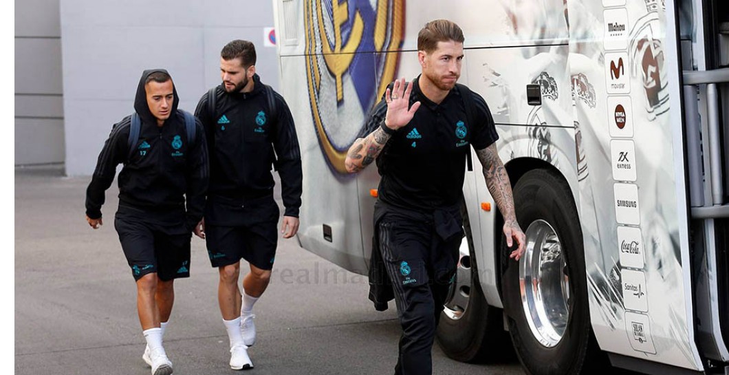 Ramos ha liderado la concentración del Real Madrid este domingo