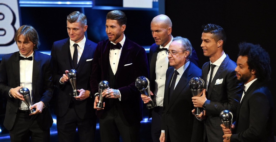 Madridistas premiados en la gala 'The Best'