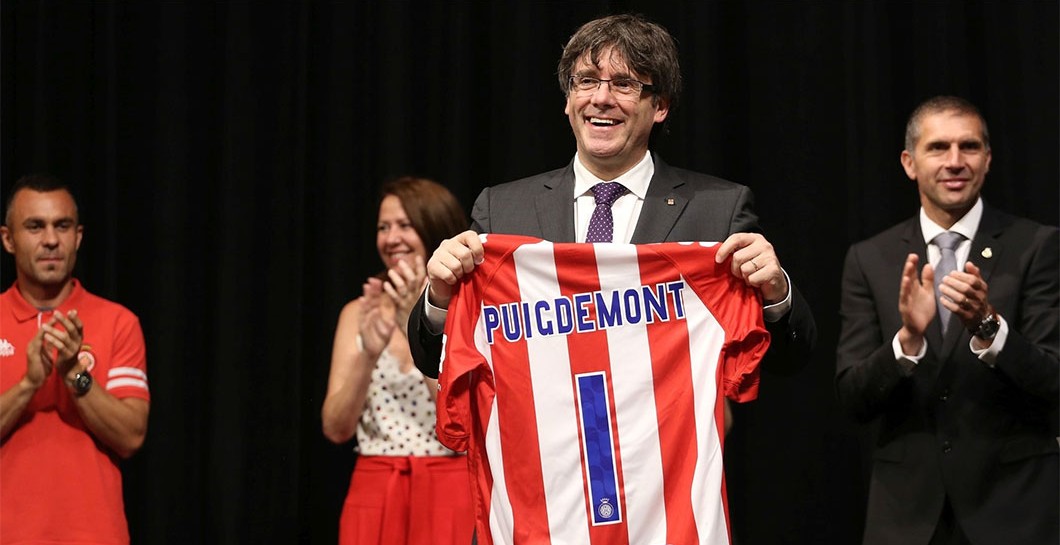 Carles Puigdemont, camiseta, Girona
